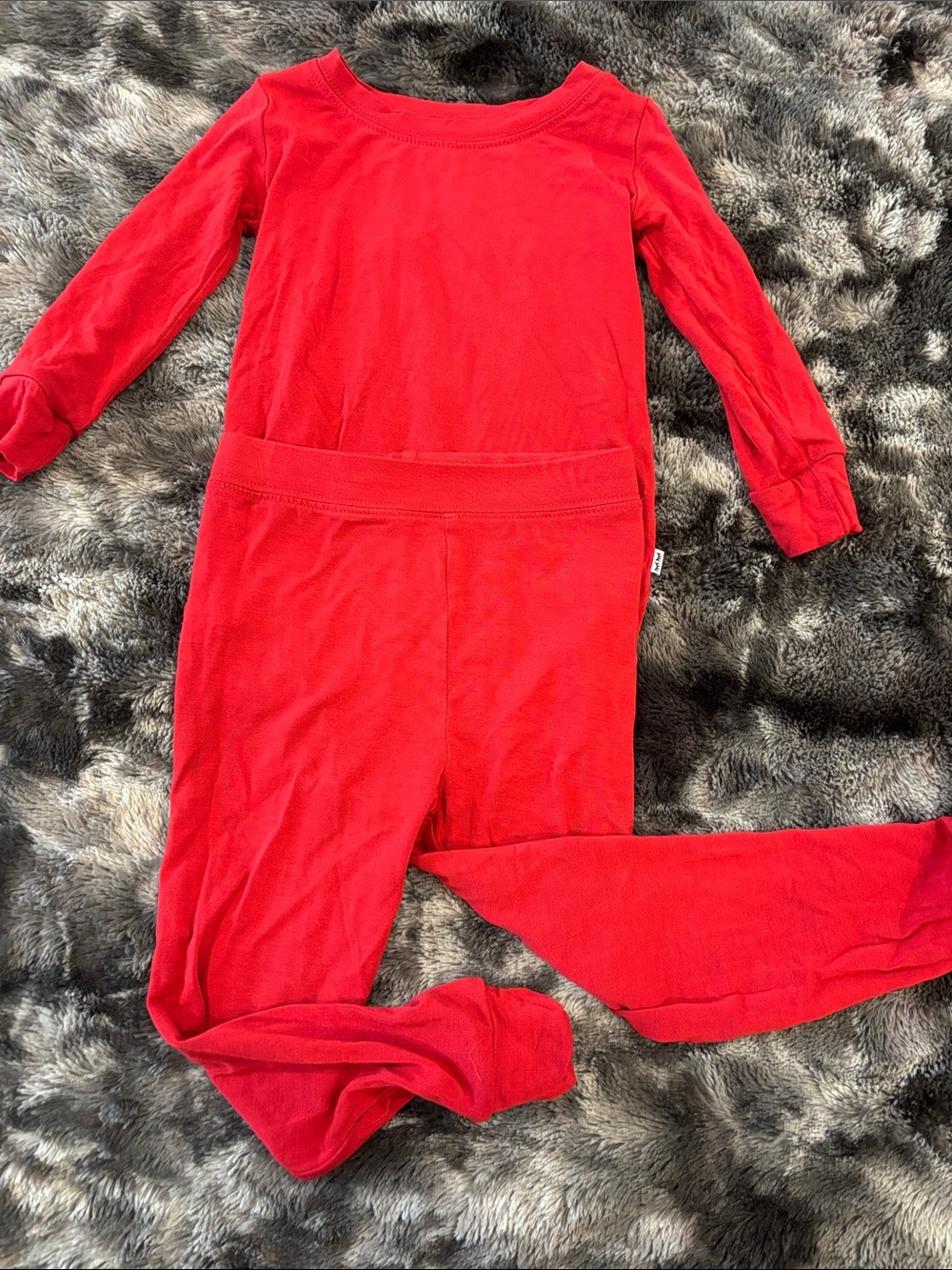Little Sleepies Bright Red Two-Piece Pajama Set